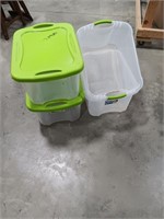 Sterilite Storage containers 2 without lids  20 x