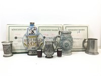 Pewter Cups, Collectible Plates and More