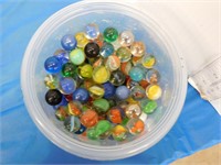 ASSORTED GLASS MARBLES