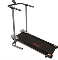 Sunny Health Foldable Manual Treadmill  Gray