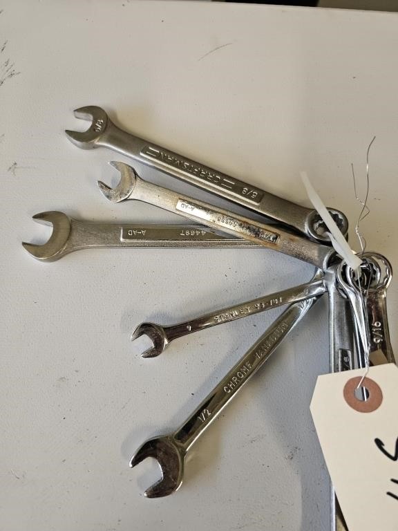 Craftsman/Other Open/Box End Wrenches SAE (9)