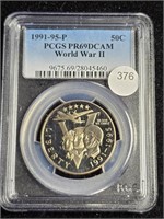 1995P WWII Commemorative Half Dollar PCGS PR69DCAM