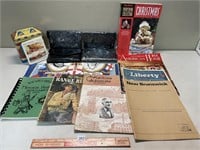 MIXED LOT ANTIQUE/VINTAGE MAGAZINES AND MORE