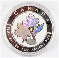 Coin Canada Hologram .999 Fine Silver $5 in Box