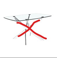 VICTOR GY93 RECTANGLE  ONLY GLASS DINING TABLE