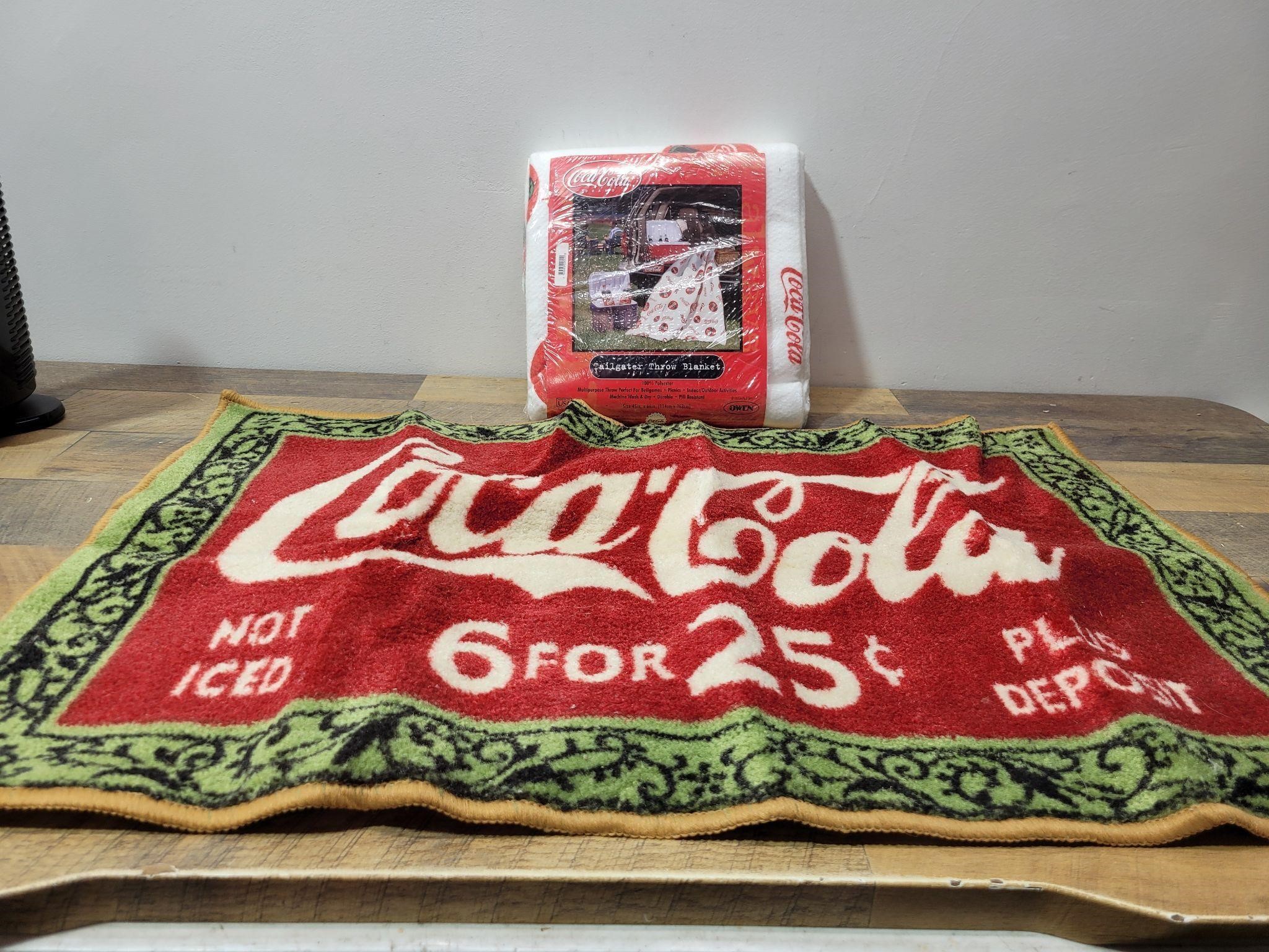 Coca-Cola Blanket & Small Rug