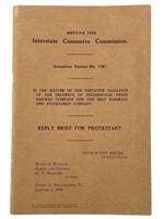 Valuation Docket Indianapolis Union Railway, 1934