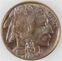 Coin 1938-D Buffalo Nickel in Gem BU