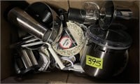 box lot dishs cups canister etc
