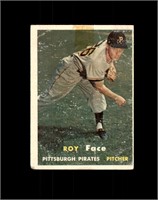 1957 Topps #166 Roy Face P/F to GD+