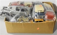 Lot #819 - Box of Die Cast model Cars with parts