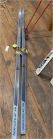 Cross country ski set with poles