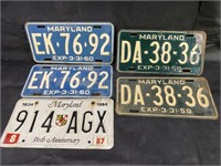 VTG Maryland License Plates
