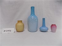 4 Cased Vases