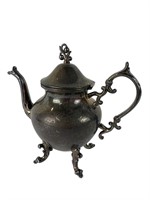 Silver on Copper Vintage Tea Kettle