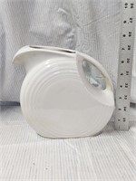 Vintage Fiestaware Large Disc Pitcher WHITE Fiesta