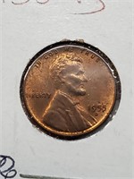 AU 1955-D Wheat Penny