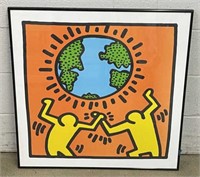 Keith Haring "Untitled (Earth Day)" Framed Print