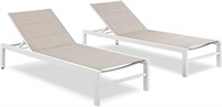 Ulax Furniture Patio Outdoor Lounge Chairs (2)
