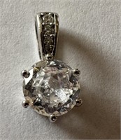 STERLING SILVER CZ PENDANT