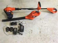 Black and Decker Cordless trimmer and blower w