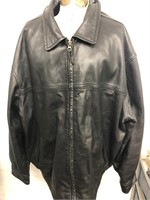 Men's XXL Black Leather St John's Bay Jacket
