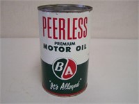 B/A PEERLESS PREMIUM MOTOR OIL IMP. QT. CAN - NO