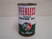 B/A PEERLESS PREMIUM MOTOR OIL IMP. QT. CAN -