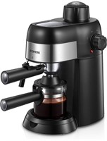 ($119) FOHERE Espresso Machine, 3.5 Bar 4 Cup