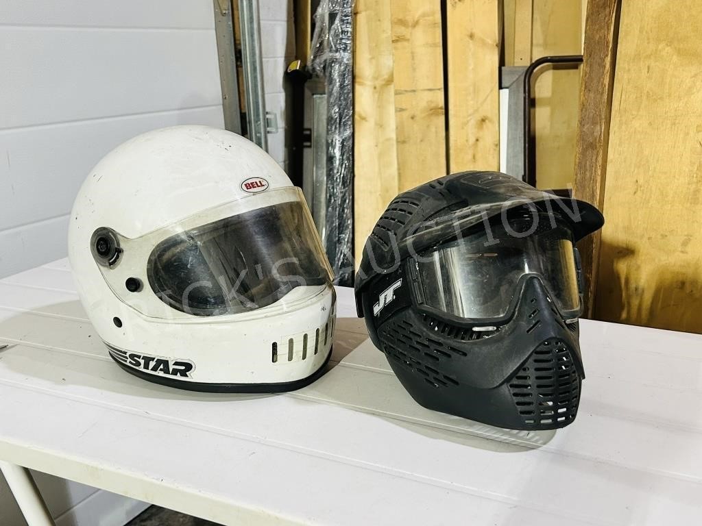2 helmets - motor bike & bike