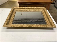 gold frame mirror 26 x 22 x 3
