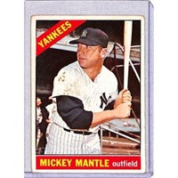 1966 Topps Mickey Mantle Creased