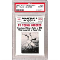 1961 Nu Card Scoops Cy Young Psa 9