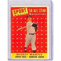 1958 Topps Mickey Mantle Allstar