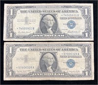 1957 & 1957 A $1 Silver Certificate Star Notes