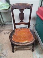 Old Round Seat Chair Needs Repair