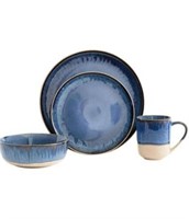 $79.83 Apex Blue 16 Piece Dinnerware Set