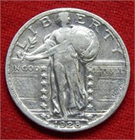 1928 S Standing Liberty Silver Quarter