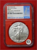 2016 American Eagle NGC MS70 1 Ounce Silver