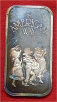 American Way 20 gram Silver Bar