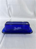 Cobalt Blue Butter Dish