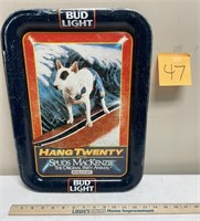 1986 Spuds MacKenzie Bud Light Tray