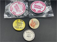 Vintage pins AF OF L / Disney / if you smoke don’t