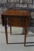 Vintage Small Wooden End Table