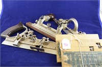 Vintage Stanley 45 Wood Planes and Box