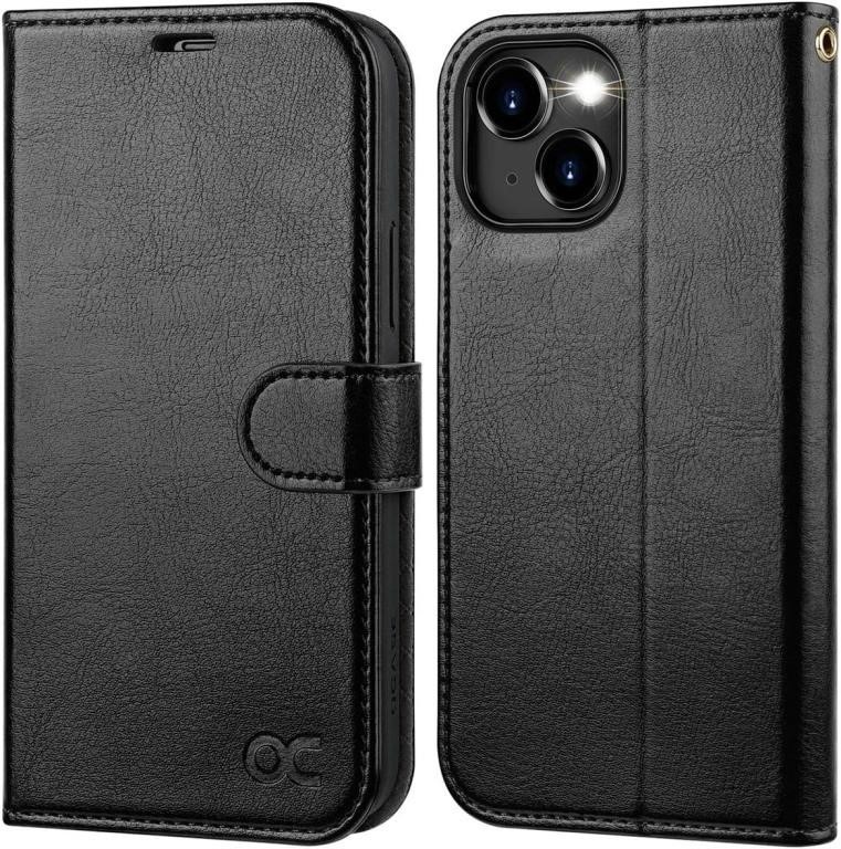 OCASE Compatible with iPhone 15 Wallet Case, PU