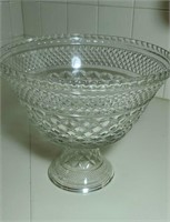 Wexford pattern glass trifle bowl