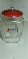 Lance advertising jar