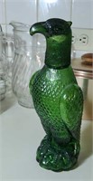 Green eagle decanter approx 12 inches tall