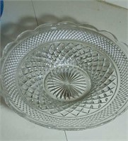 Wexford pattern glass bowl approx 14 inches